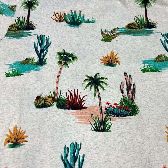 NEW Scotch & Soda Amsterdam Organic Cotton Cactus Palm Tree Short Sleeve Tee XXL - Picture 5 of 10